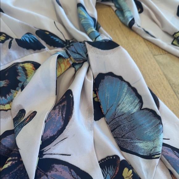 G by Guiliana Butterfly Print Wrap Dress women size medium - Picture 6 of 16